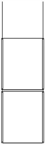 Workshop Series (2) 22 X 28 Ceiling Sign Holders With Chains And S Hooks - Clear