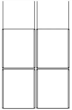 Workshop Series (4) 22 X 28 Ceiling Sign Holders With Chains And S Hooks - Clear