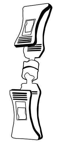 Clip-on Sign Holder With 2 Clamps, 3/8" Maximum Sign Thickness, Set Of 100 - Black