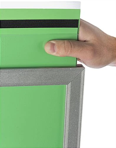 22 X 28 Rolling Poster Stands With Wheels, Double Sided - Silver - Image 5