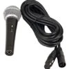 Anchor Audio Handheld Wired Microphone, 20 Ft Cable - Black