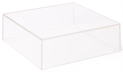 Clear Acrylic Cube Risers Made Of Recycled Material, Set Of 3 - Transparent - Image 4