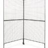 Art Display Grid, V-Shaped, (4) 3' X 3' Panels, Iron Mesh - Black