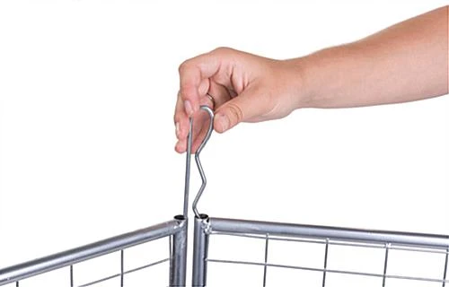 Art Display Grid, Square-Shaped, 4-Sided, (8) 3' X 3' Panels, Iron Mesh - Silver - Image 5