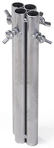 Art Display Grid Base With 4 Leg Supports - Silver