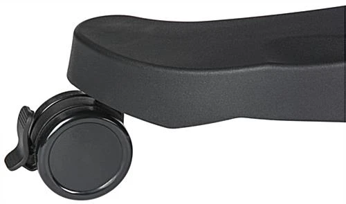 Height Adjustable Laptop Stand, Printer Shelf, Mouse Pad & Cup Holder - Black - Image 11