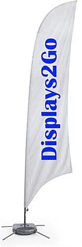 Custom Outdoor Feather Flag With Cross Base & Water Bag - 1 Color Printing
