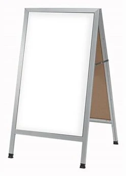 21 X 34 Write-On Board A-Frame, Dry Erase, Double Sided - White