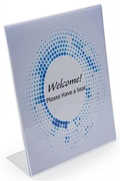 Workshop Series 11 X 14 Acrylic Sign Holder With Slant Back Design - Clear
