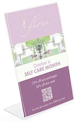 Angled Sign Holder - 11" X 17"