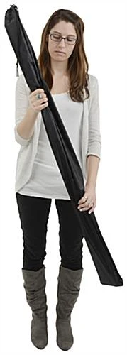 Bag Stand With (2) 11" Straight Arm Poles For 22 Tote Capacity - Silver - Image 3