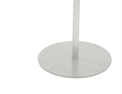 Bag Stand With (2) 11" Straight Arm Poles For 22 Tote Capacity - Silver - Image 2