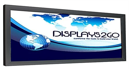 10’ X 20’ Outdoor Banner Frame With Hinged Edges, Stretching Clamps - Black