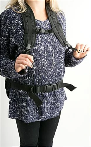 Backpack With 31" Rectangular Banner, Double-sided Custom Graphics - Image 3