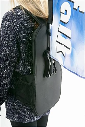 Backpack With 31" Rectangular Banner, Double-sided Custom Graphics - Image 6