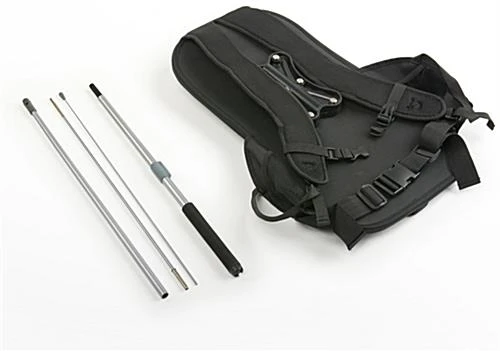 Backpack With 31" Rectangular Banner, Double-sided Custom Graphics - Image 2