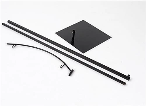 Banner Stand With 20"w Custom Printed Graphic, Adjustable Height - Black - Image 2