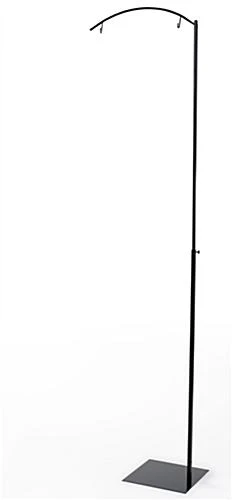 Banner Stand With 20"w Custom Printed Graphic, Adjustable Height - Black