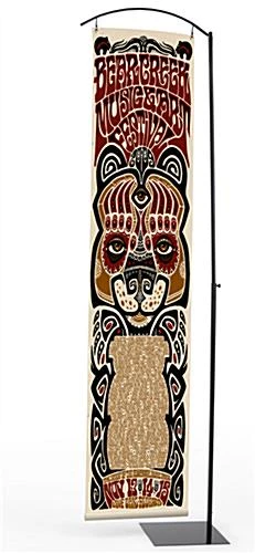 Banner Stand With 20"w Custom Printed Graphic, Adjustable Height - Black - Image 3