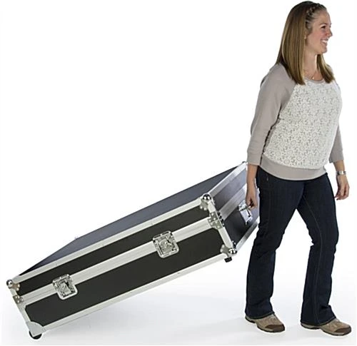 Portable TV Stand W/ Rotating Bracket Fits Monitors 32”-70”, Travel Case - Black - Image 12