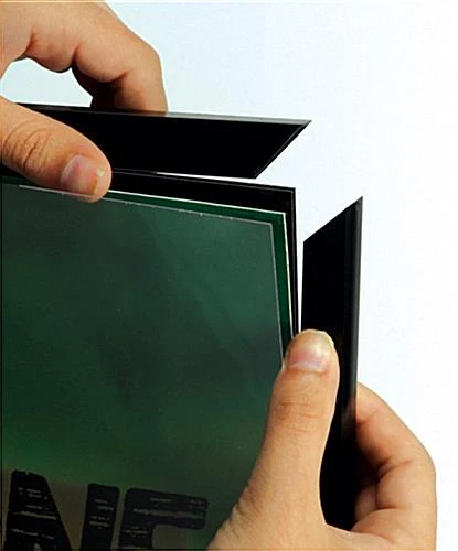 24 X 36 Poster Frame For Wall, Plastic Corrugated Backer, Plastic Frame - Black - Image 2