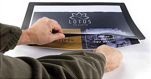 11 X 17 Counter Mat With Non-Skid Backing, Slide-in Side Loading - Black - Image 3