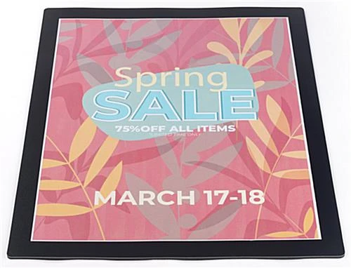 16 X 20 Counter Mat With Non-Skid Backing, Slide-in Side Loading - Black - Image 2