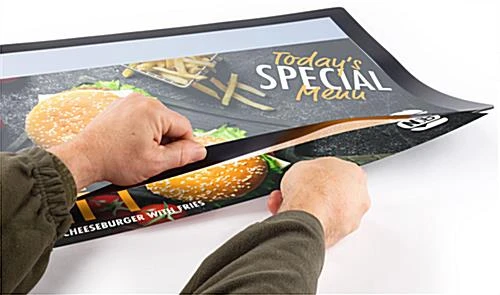 16 X 20 Counter Mat With Non-Skid Backing, Slide-in Side Loading - Black - Image 3