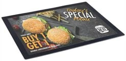 16 X 20 Counter Mat With Non-Skid Backing, Slide-in Side Loading - Black