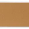 46.5 X 36 Cork Bulletin Board For Wall Mount Use - Silver