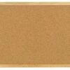 24 X 18-Inch Cork Bulletin Board With Wooden Frame - Oak