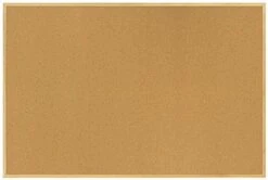 72 X 48-Inch Cork Bulletin Board With Wooden Frame - Oak