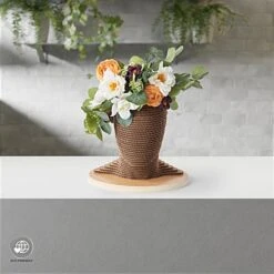 Cardboard Mannequin Head With Abstract Facial Features, Countertop – Natural