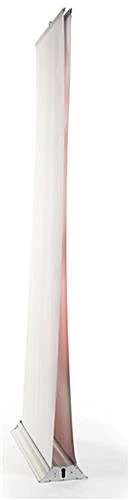 Retractable 3D Effect Banner Stand, Custom Graphics, Pyramid Front Panel - Silver - Image 4