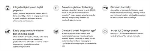 Epson LightScene EV-110 Accent Lighting 3LCD Laser Projector - White - Image 7