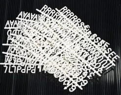 1" Letter Set - White