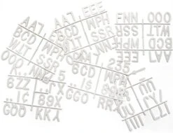 3" Letter Set - White