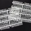 3/4" Letter Set, (2) Sheets - White