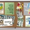 72 X 48 Enclosed Cork Board With 2 Sliding Doors, Locking - Silver