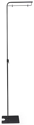 Sign Stand With 2 Plastic Clips, Adjustable Height - Black