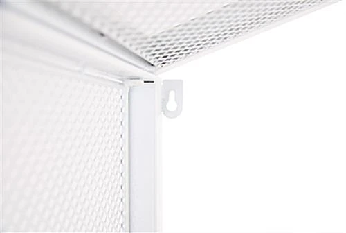 67"w X 40"h Bar Table W/ Mesh Canopy, Storage Shelf, Wood Countertop - White - Image 6