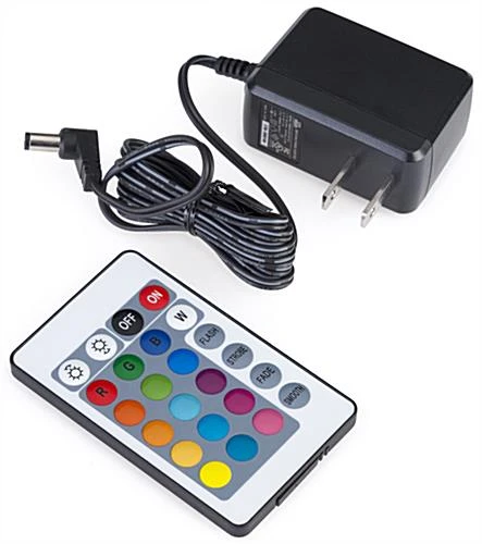 15.75” Stool W/ LED Lighting, 16 Color Options, Rechargeable Battery - White - Image 7