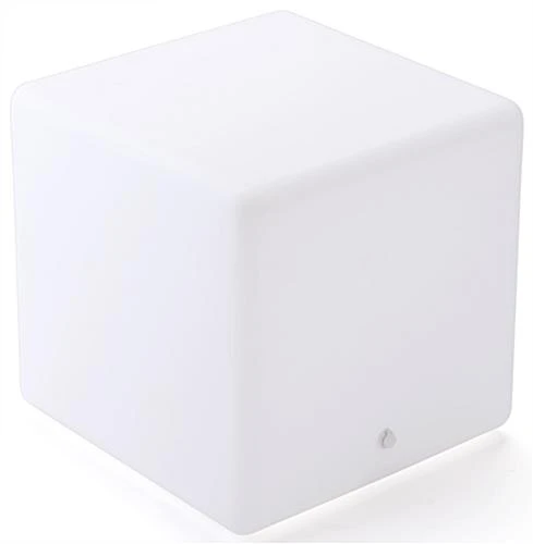 15.75” Stool W/ LED Lighting, 16 Color Options, Rechargeable Battery - White - Image 3