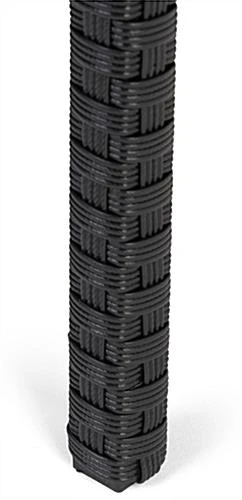 Dining Set W/ 29"h Table, Outdoor, 4 Cushioned Chairs, Synthetic Rattan - Dark Brown - Image 8