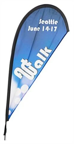 1-Sided Backpack Teardrop Walking Banner For BPBF1S