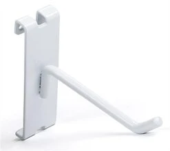 4" Metal Gridwall Peg Hook, Set Of 25 - White