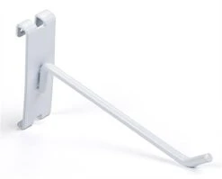 6" Metal Gridwall Peg Hook, Set Of 25 - White