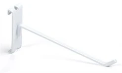 8" Metal Gridwall Peg Hook, Set Of 25 - White