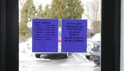 Workshop Series 8.5 X 11 Window Sign Holder W/ Suction Cups, Holds 2 Posters - Clear