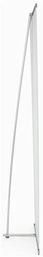 L-Shaped Banner Stand With 23.5" Custom Graphics, Portable, Aluminum - Silver - Image 4